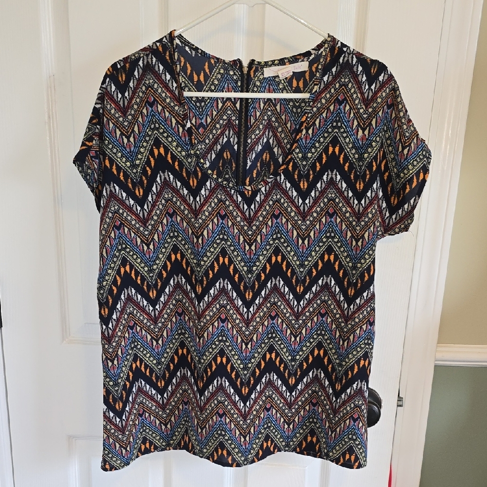 Violet Shell Top, Sz M